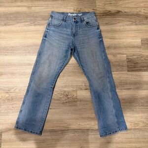 Wrangler Retro Relaxed Boot Jeans Mens Light Wash Denim Size 32x30